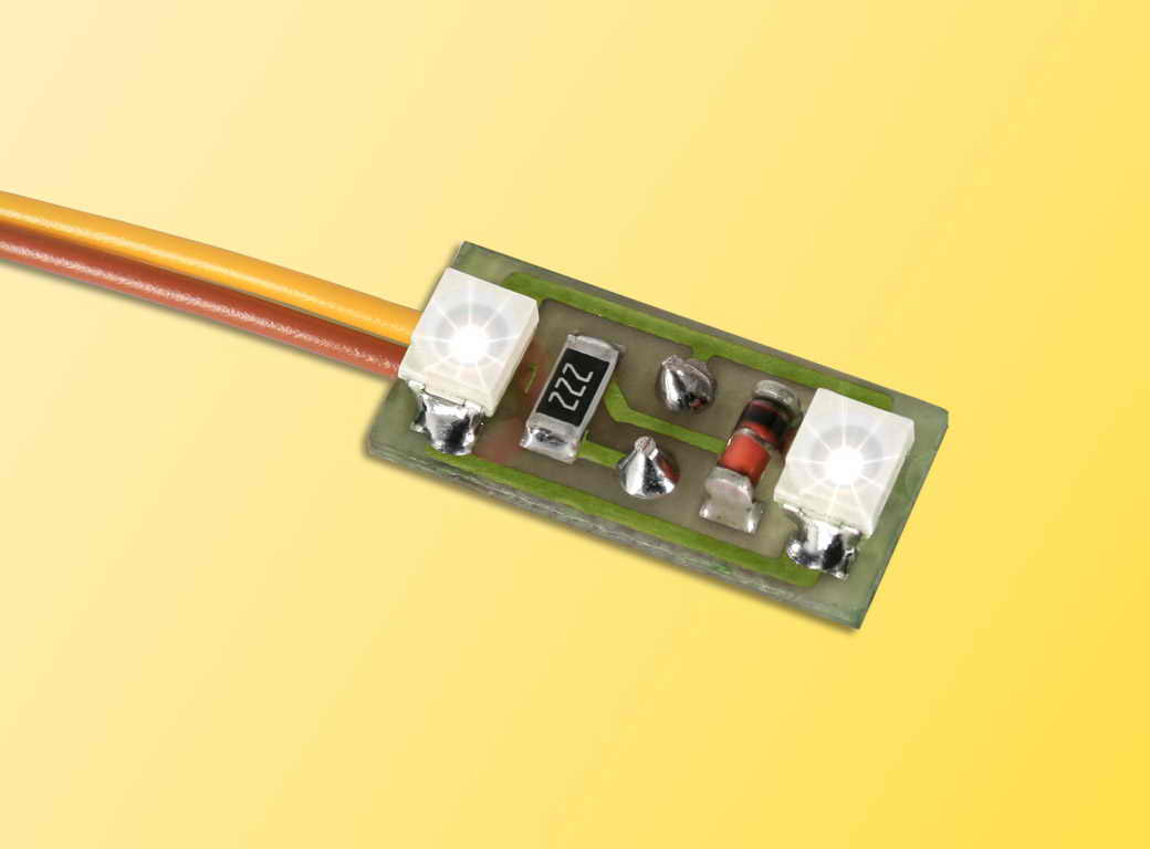 Viessmann 6018 Spur H0 Hausbeleuchtung 2LEDs weiß  13,5