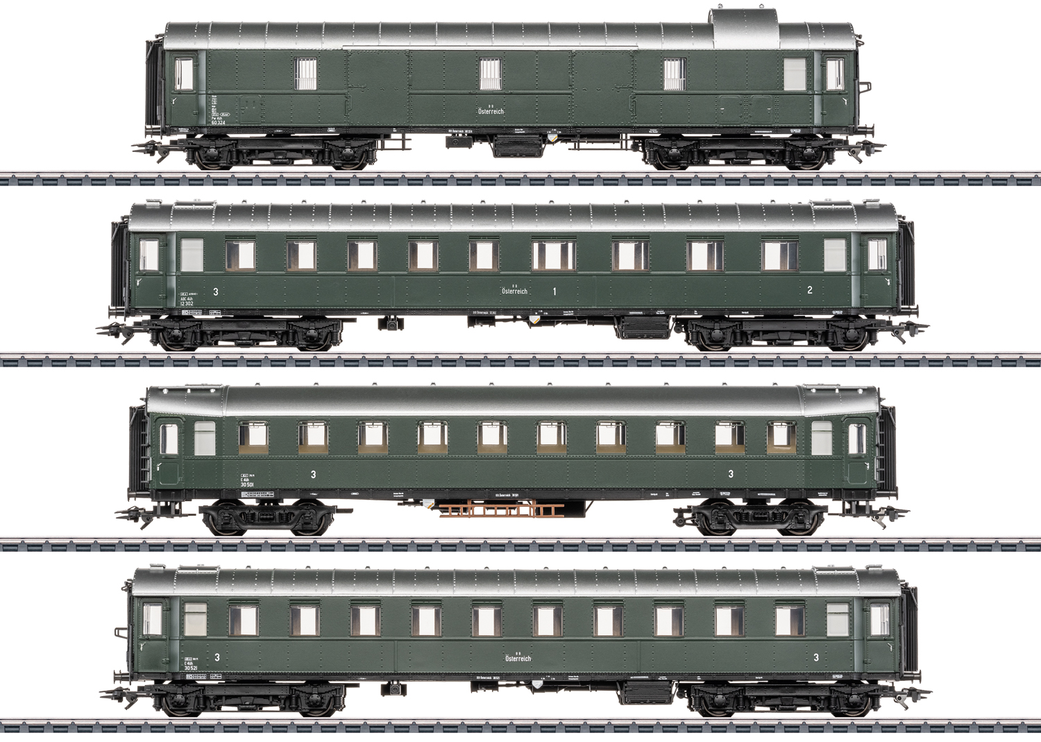 Märklin 42525 Spur H0 Reisezugwagen-Set zur Dampflok 12 He26