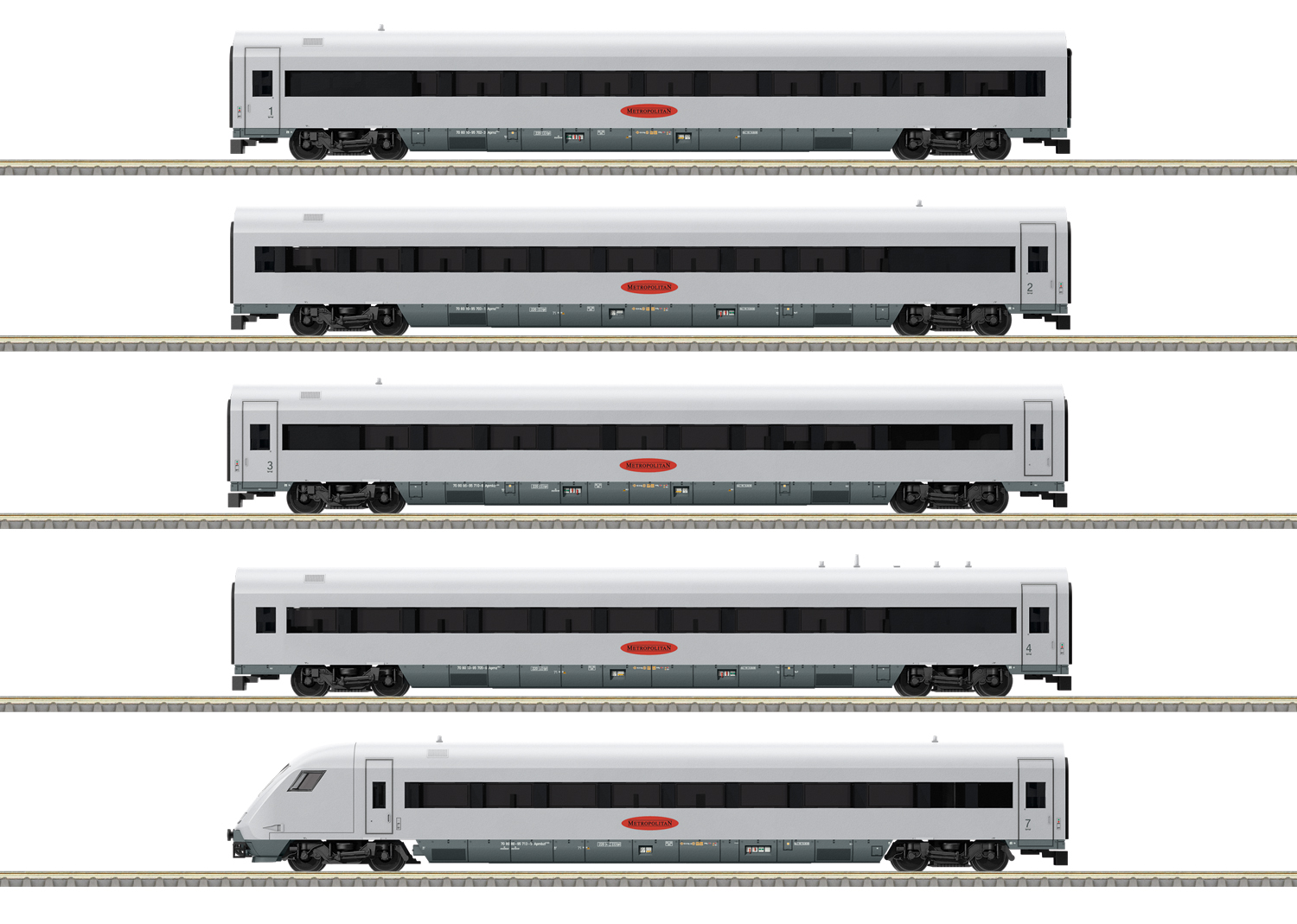 Minitrix 15160 Spur N Wagen-Set METROPOLITAN Teil     419