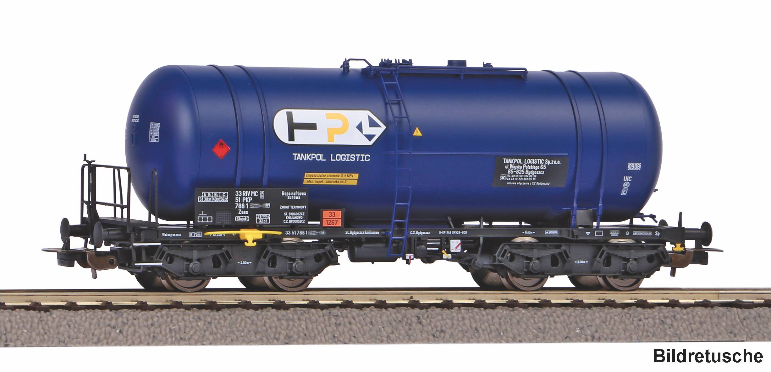 PIKO 58462 Spur H0  Kesselwagen (406Ra) CTL V       66