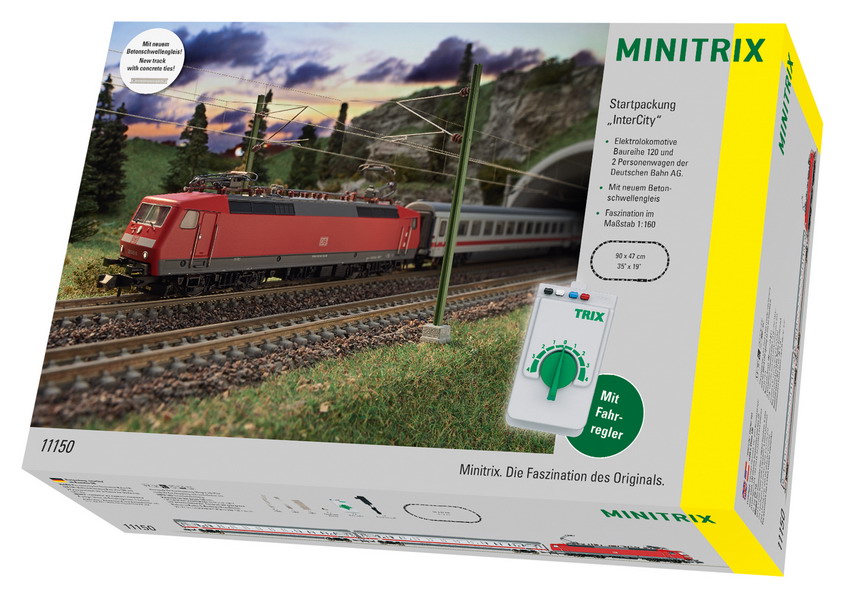 Minitrix 11150 Spur N Startpackung InterCity mit B    279