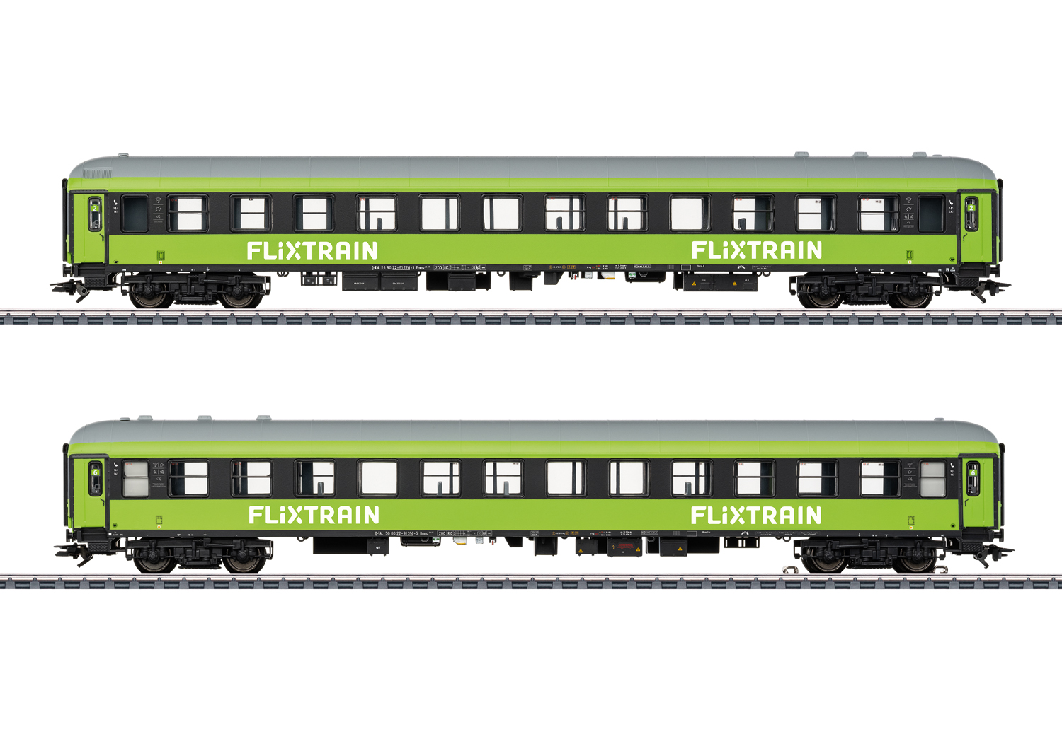 Märklin 42958 Spur H0 Schnellzugwagen-Set 2, FlixTrain He26