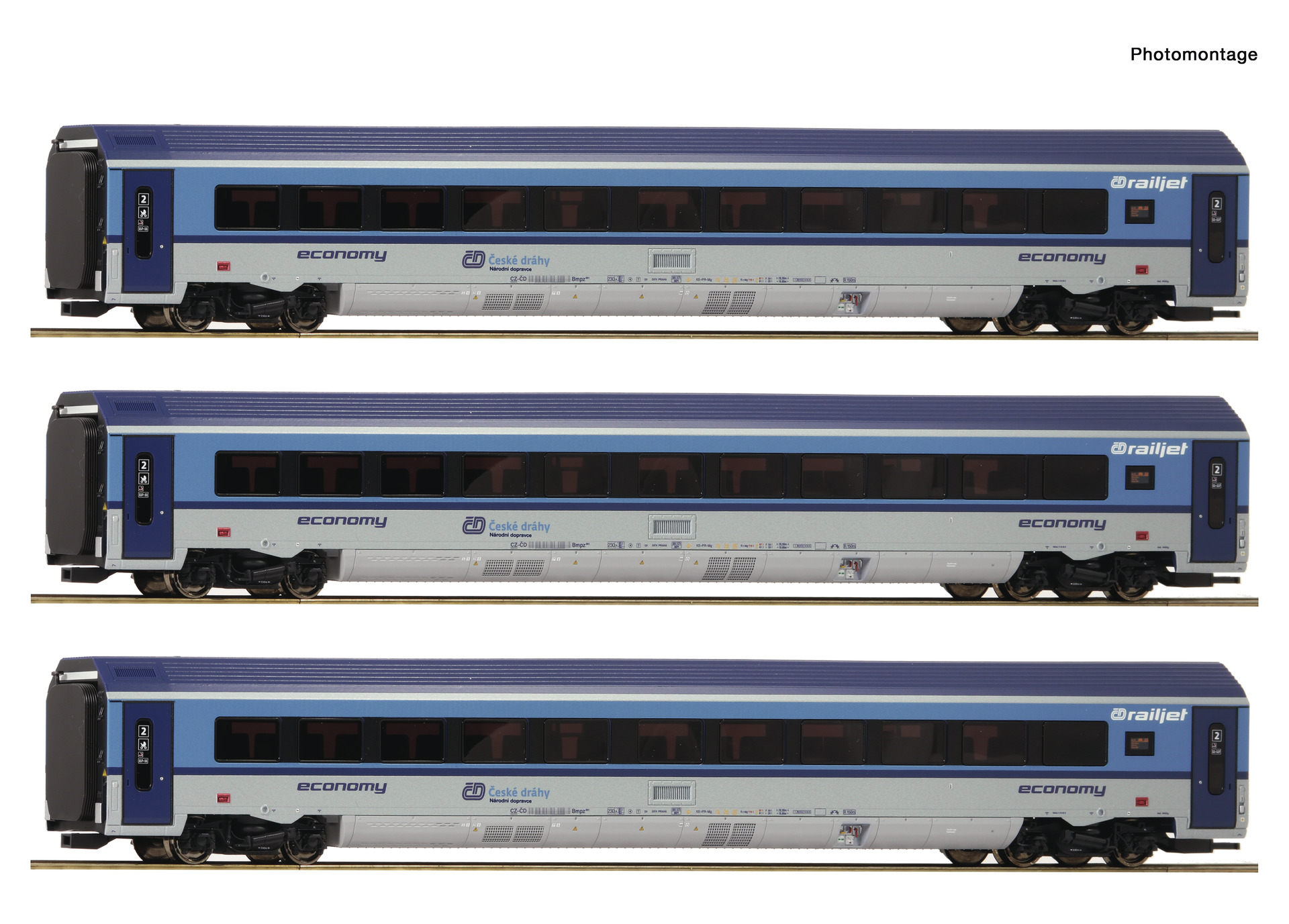 H0 3-er Set Railjet CD DCC Vinodoba  NH20rr2  [U[UVP 324.90]