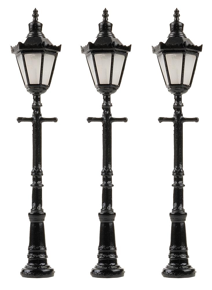 Faller 272128 Spur N LED-Parklaterne, Sechskantlaterne mit K