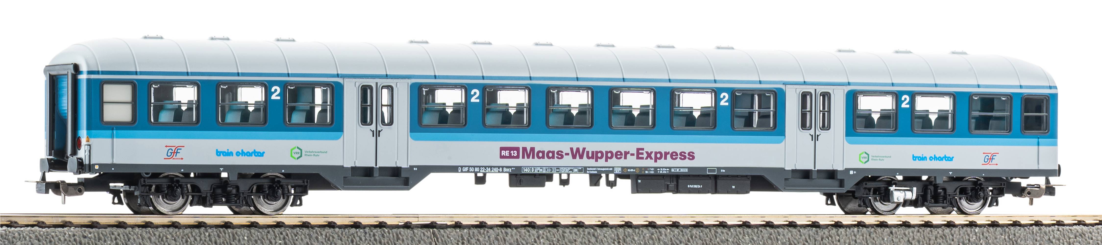 PIKO 23604 Spur H0  Nahverkehrswagen 2. Klasse Maas-64