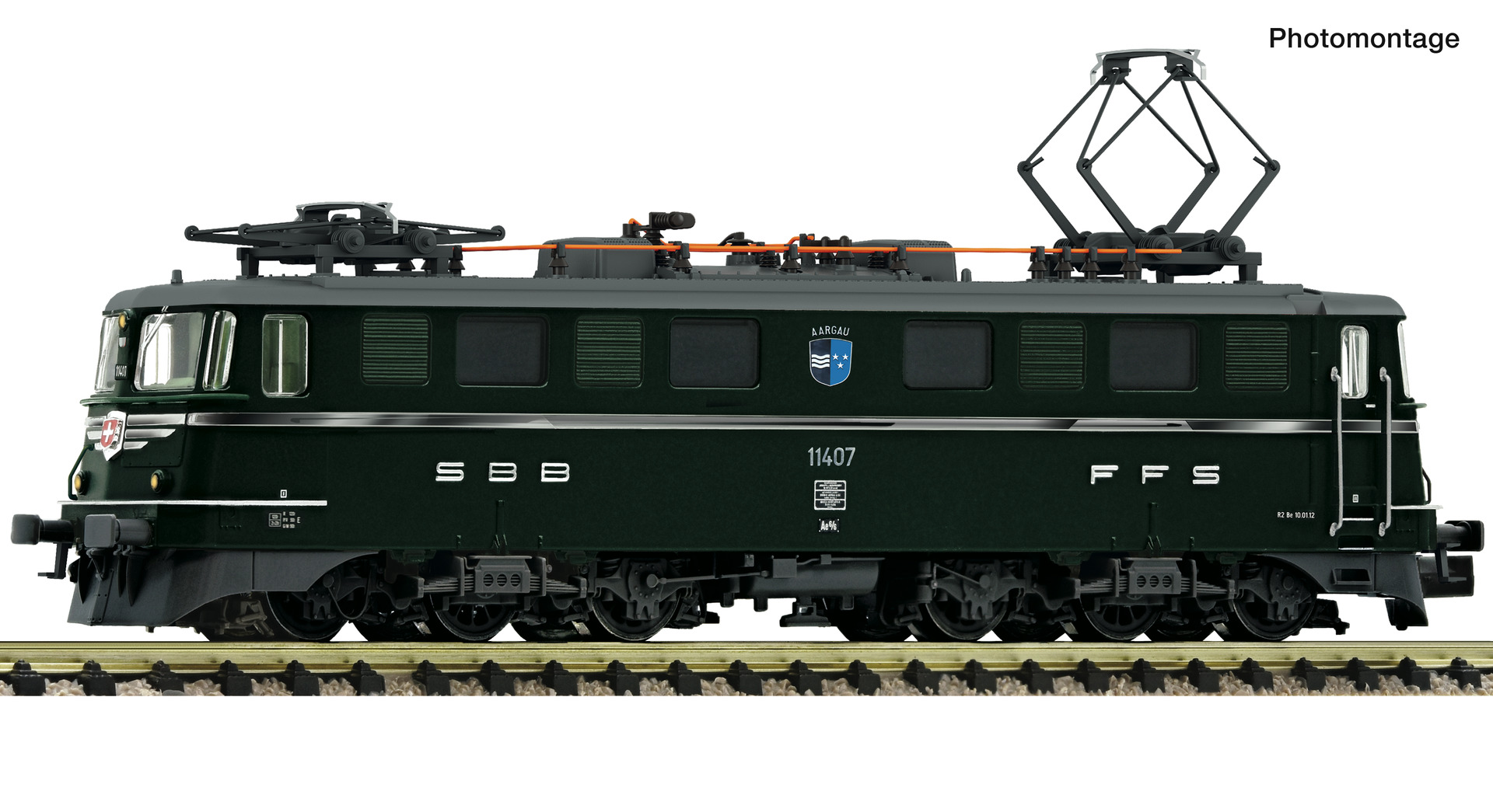 FLEISCHMANN 7570037 Spur N  E-Lok Ae 6/6 SBB grün DCC-Sound
