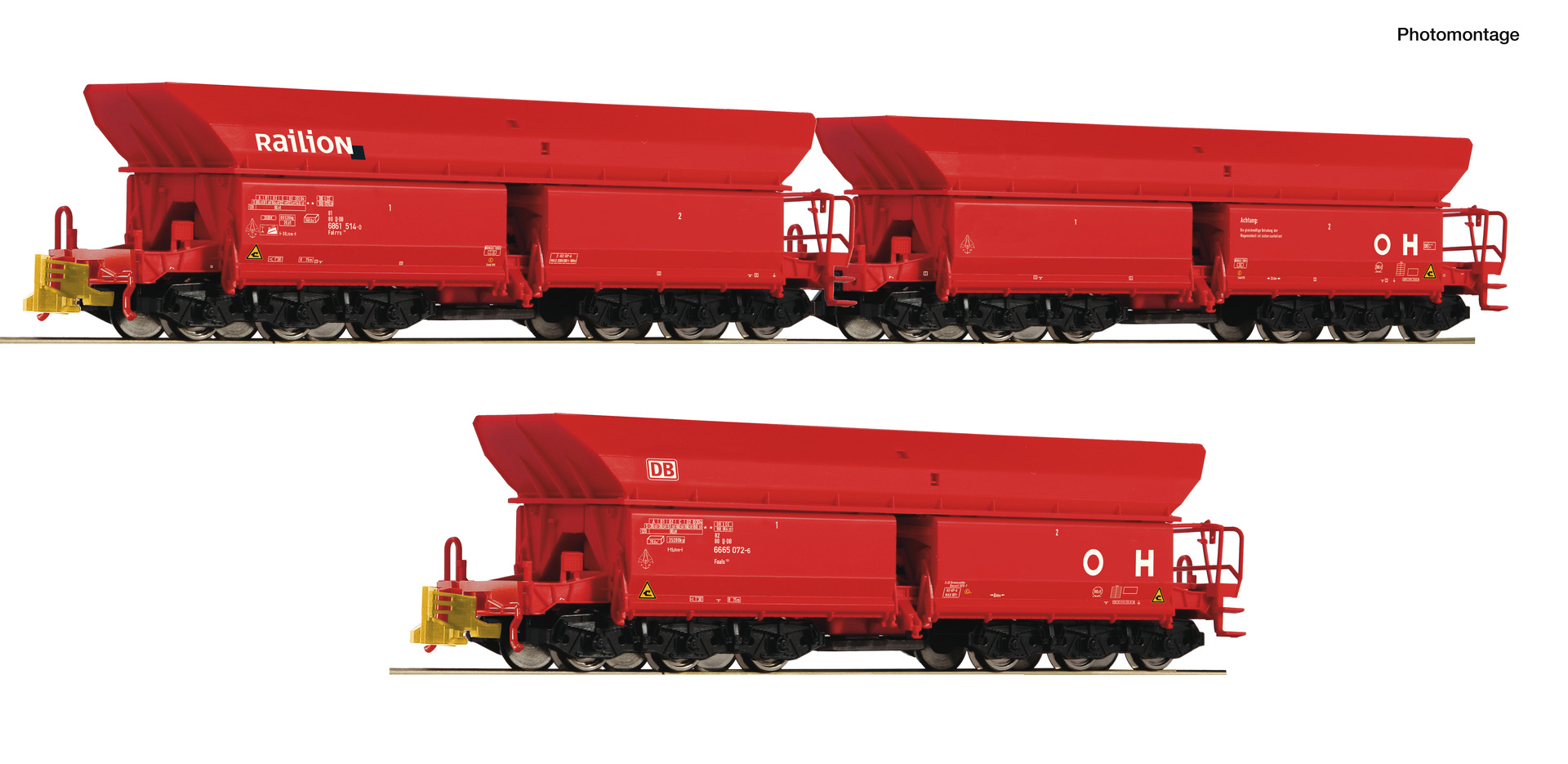 ROCO R6600271 Spur H0 Set 3 Erzwagen Epoche 6 #109,90