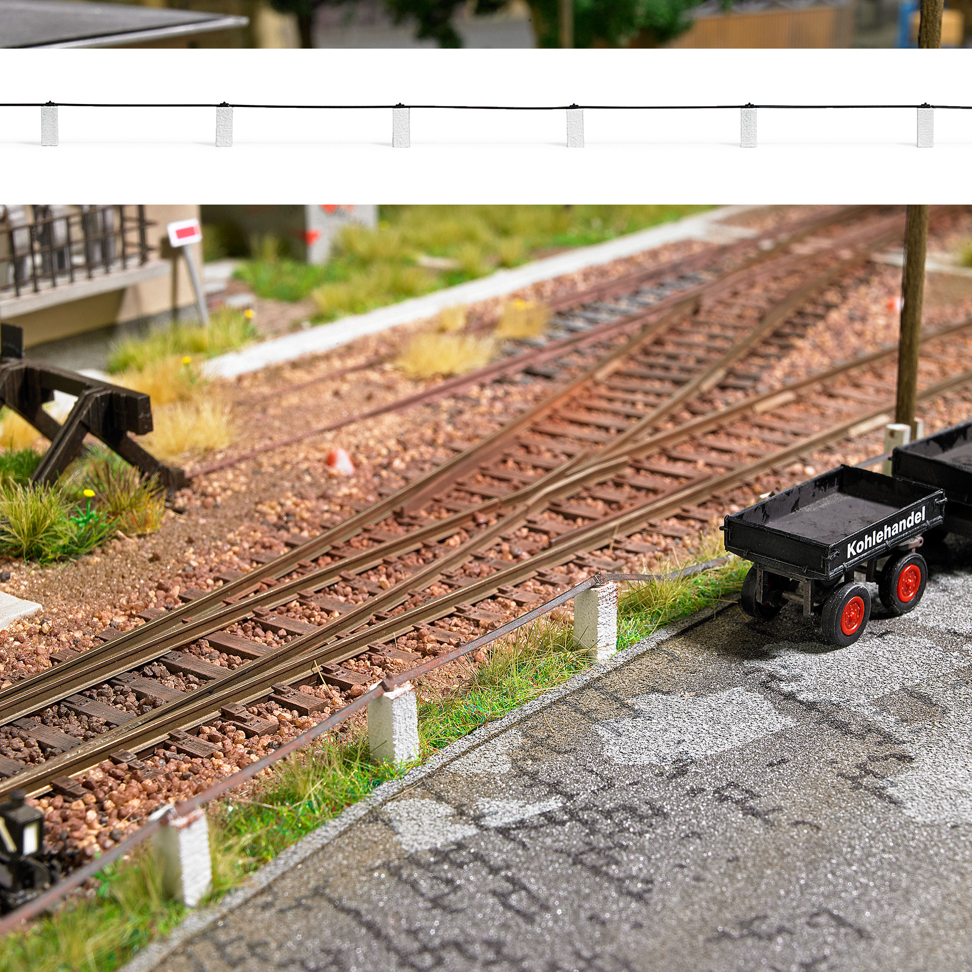 Busch 1121 Spur H0 Straßenbegrenzung H0               16,99