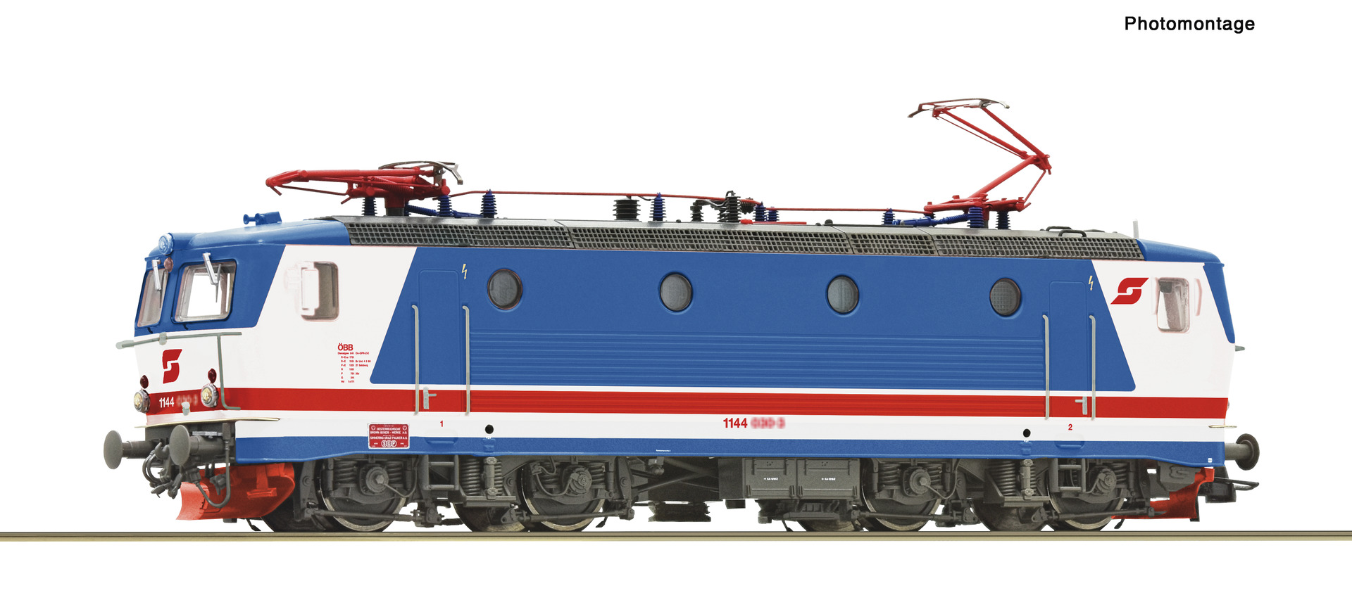 ROCO 7500163 Spur H0 Elektrolokomotive Rh 1044 "Valous249,9