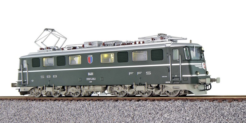 ESU 31531 =+~ E-Lok, H0, AE6/6, 11401 Ticino SBB, Dunkelgrün