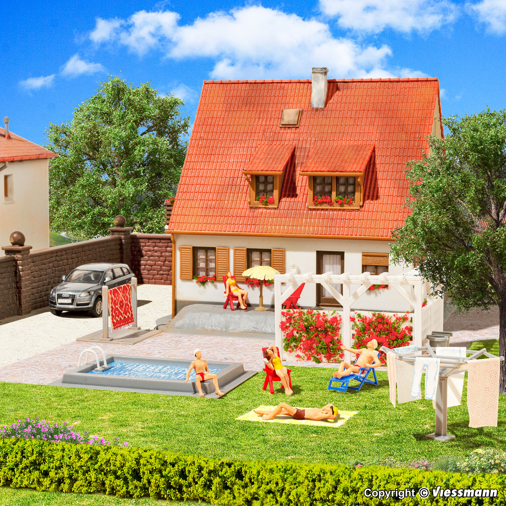 Kibri 38148 Spur H0 Deko-Set Garten u. Terrass     9,95