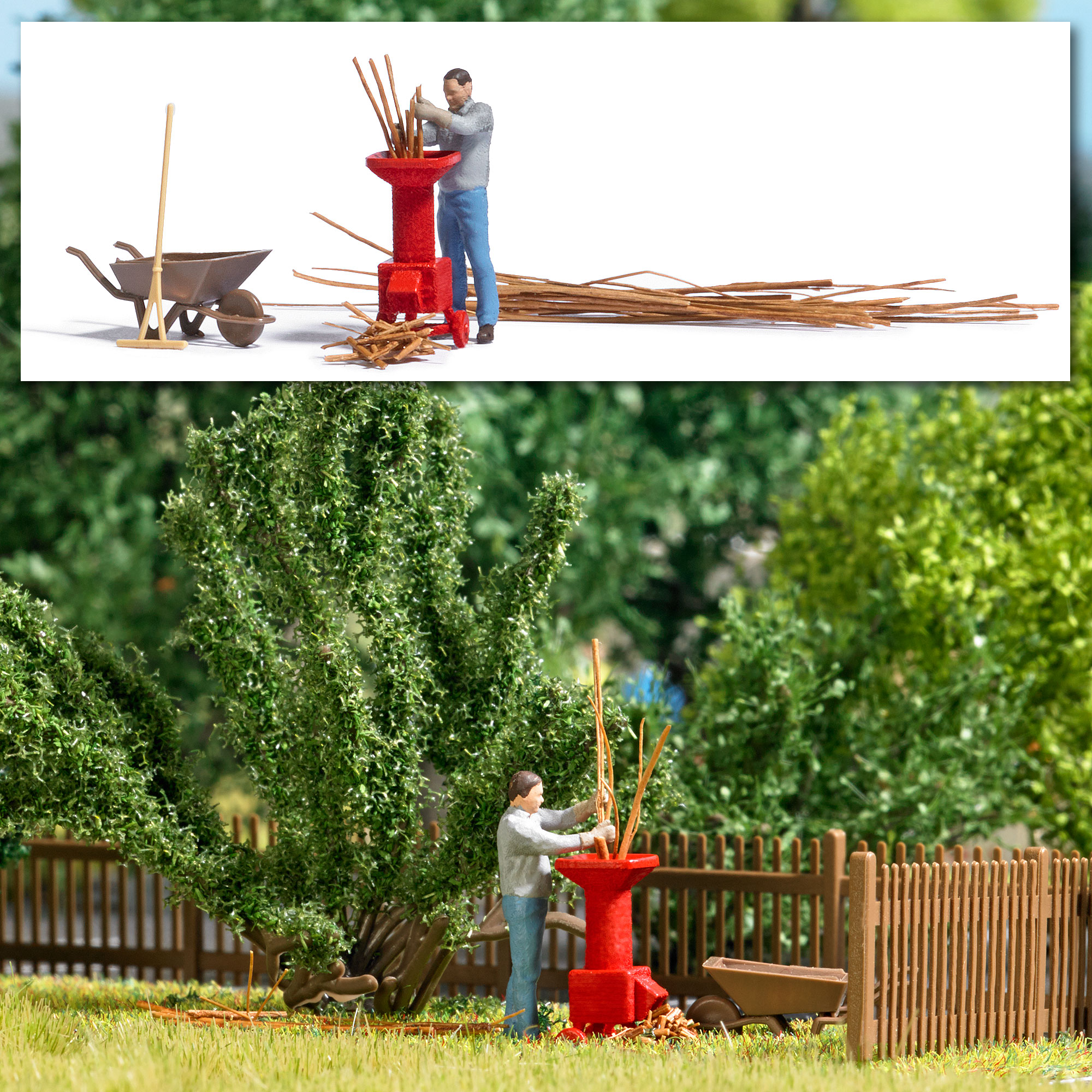 H0     A-Set:Gartenhäcksler H0                  [UVP  16.99]