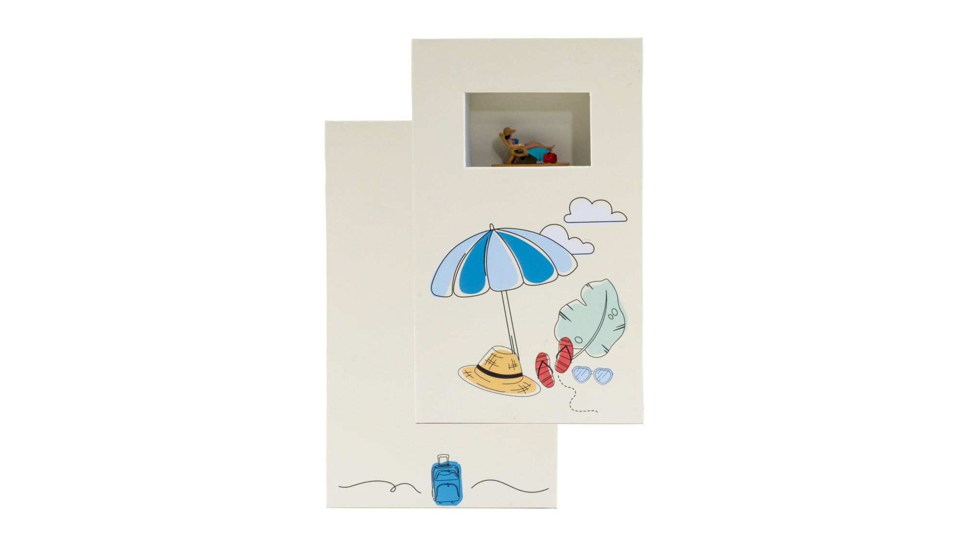 NOCH 99504  Geschenkbox „Urlaub”  9 cm x 15 cm, 2,5 14,99