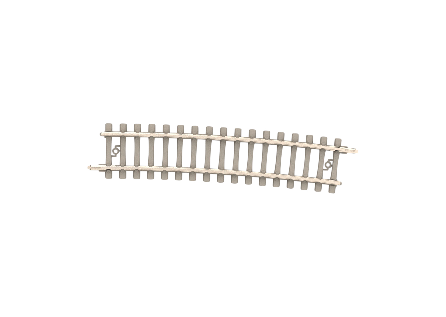 Minitrix 14516 Spur N Gebogenes Gleis mit Betonsch    2,79