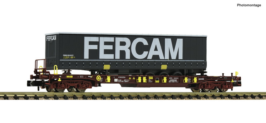 FLEISCHMANN 825060 Spur N Taschenwagen T3 AAE+Fercam Auflieg