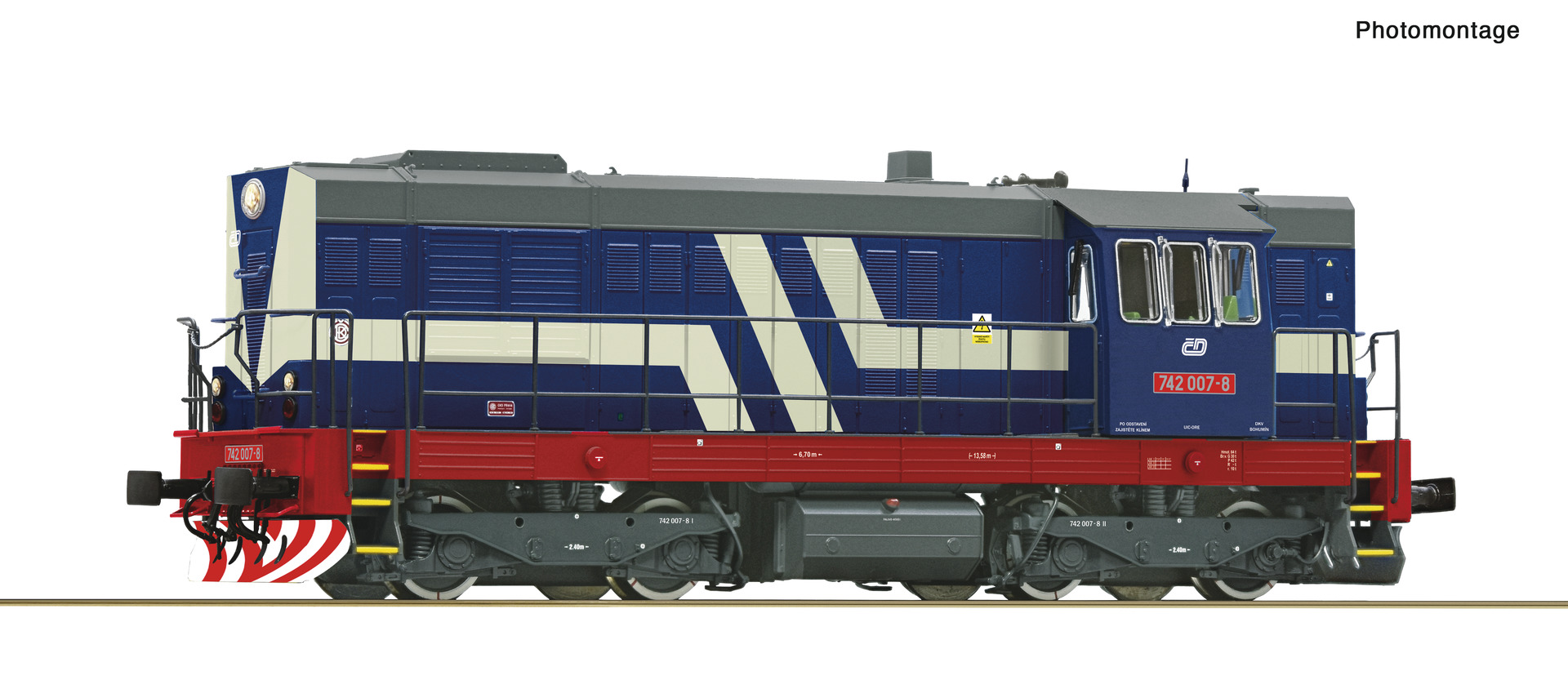 ROCO 7300063 Spur H0 Diesellok Rh 742 CD DC           244,9