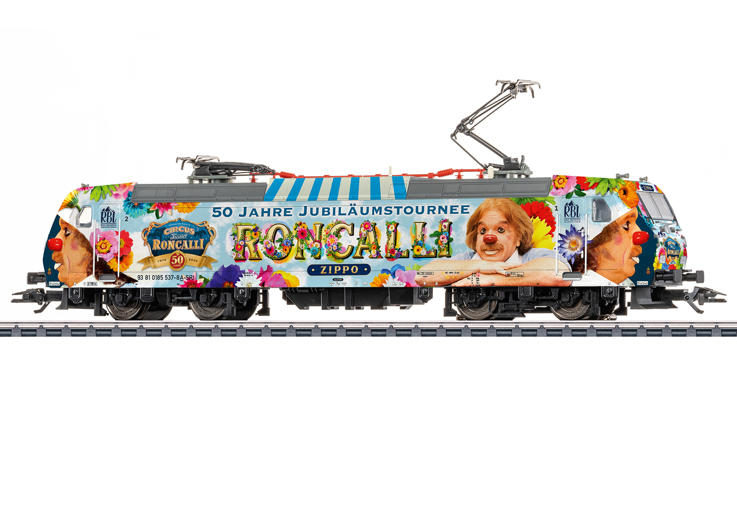 Trix 22469 E-Lok BR 185.1 Circus Roncalli
