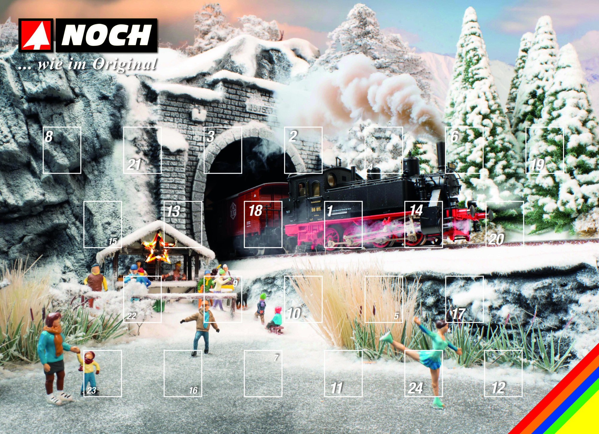 NOCH 36999 Spur N Figuren-Adventskalender Inhalt: 2446,99