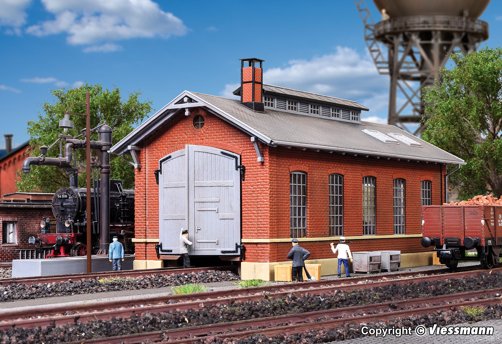 Kibri 39307 Spur H0 Lokschuppen, einstaendig       44,5