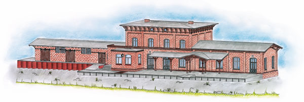 Auhagen 13328 Spur TT Bahnhof Wittenburg              85,5