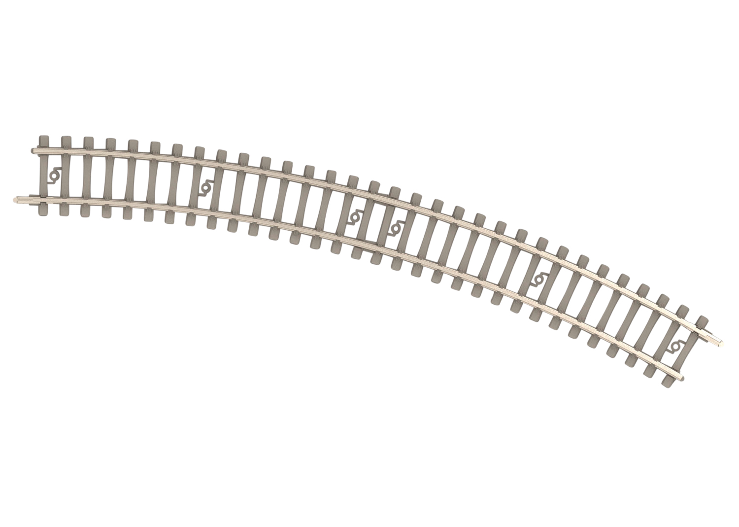 Minitrix 14510 Spur N Gebogenes Gleis mit Betonsch    3,19
