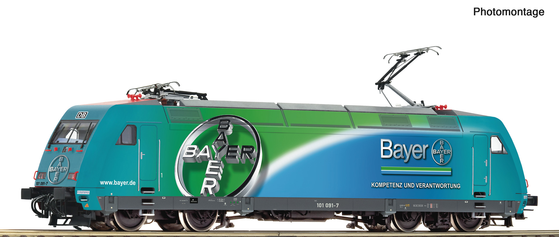 ROCO 7500224 Spur H0 E-Lok 101 Bayer DB AG DC- - Editi279,9