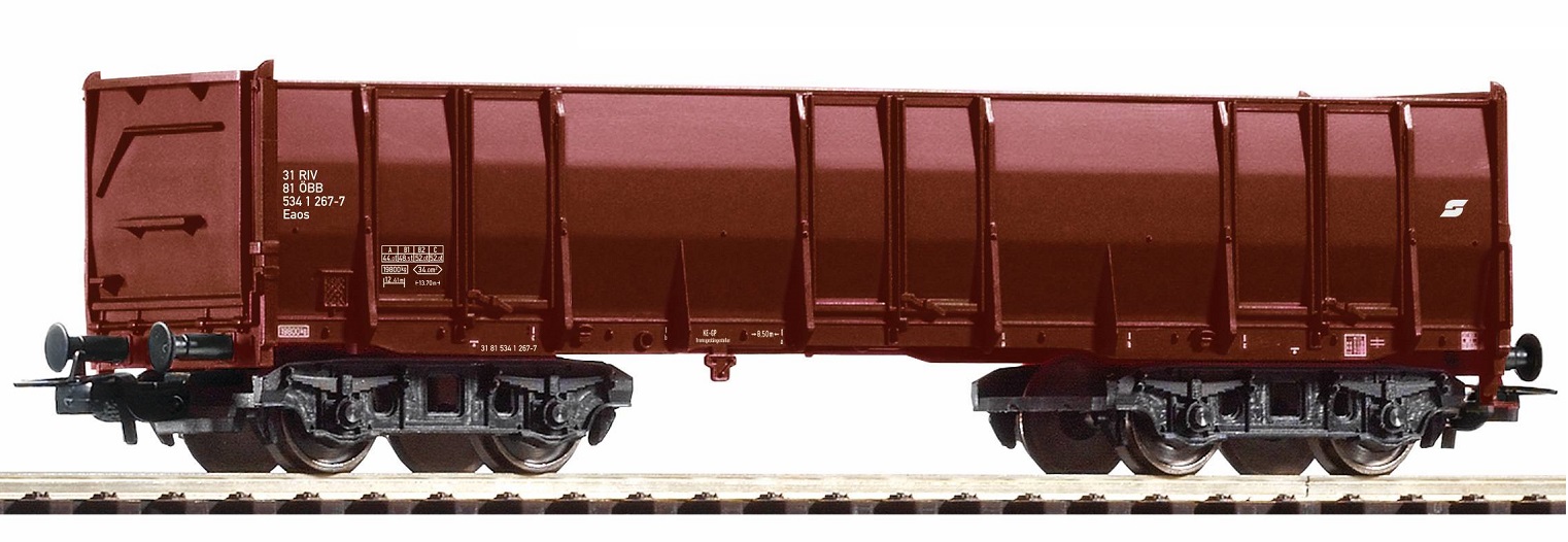 Piko 98546D2 Spur H0 Hochbordwagen Eaos ÖBB braun #2 Ep 5 ey