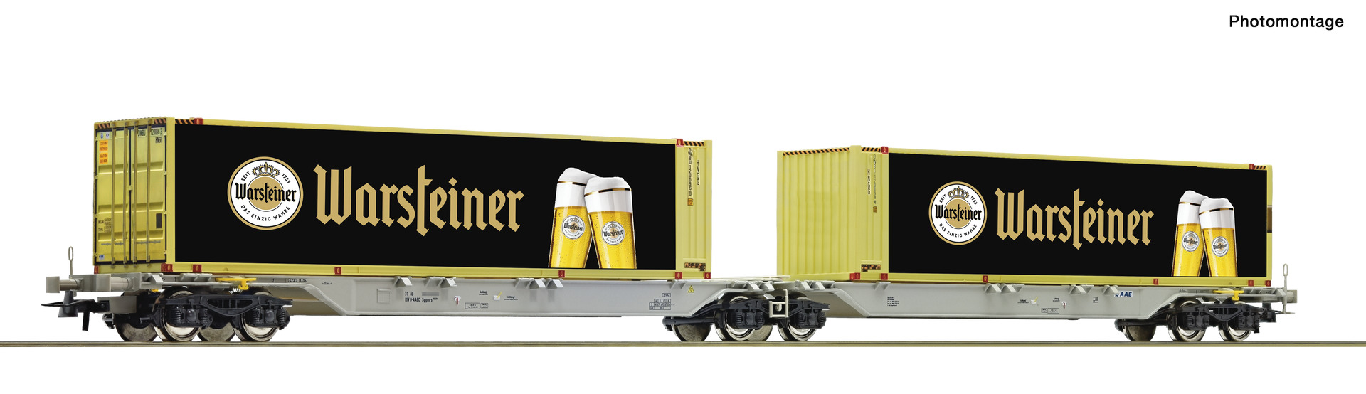 ROCO R6600320 Spur H0 Container-Doppeltragwagen DC    89,9