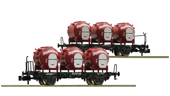 Spur N Doppel-EH.Behaltertransportwagen NH2018  [UVP 061.90]