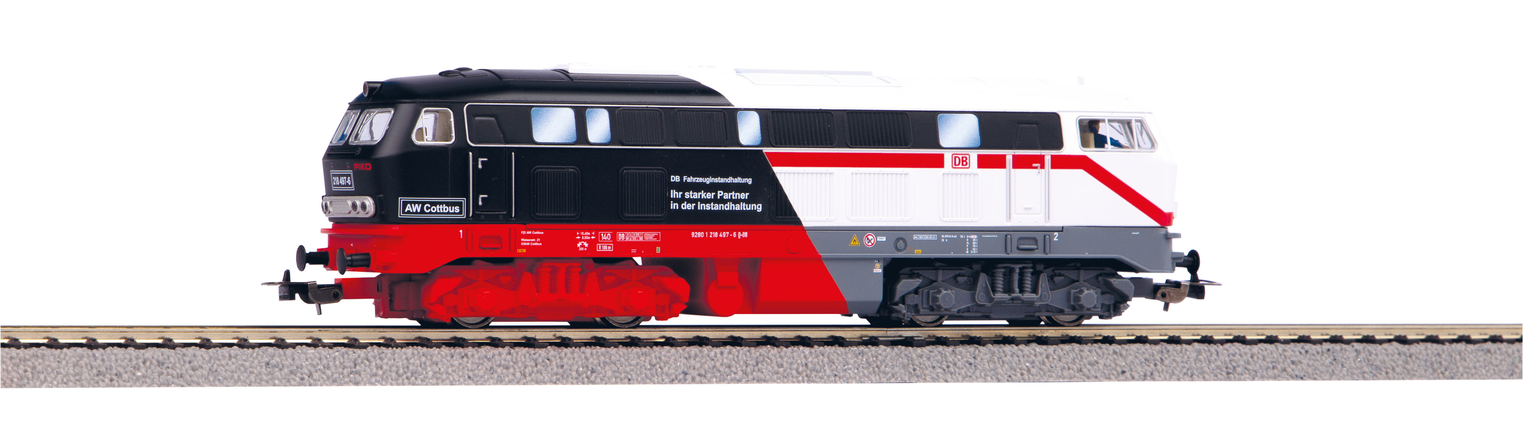 PIKO 57401 H0 Sound-Diesellok 218 497-6 Piko/Märklin(Lager B