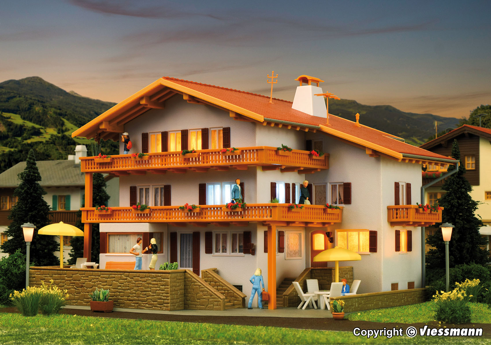 Kibri 38077 Spur H0 Alpenhof inkl. EIB             70,5