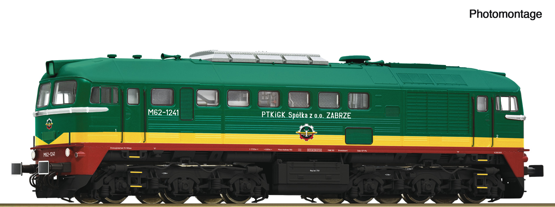 ROCO 7300066 Spur H0 Diesellok M62 PTKiGK DC          254,9