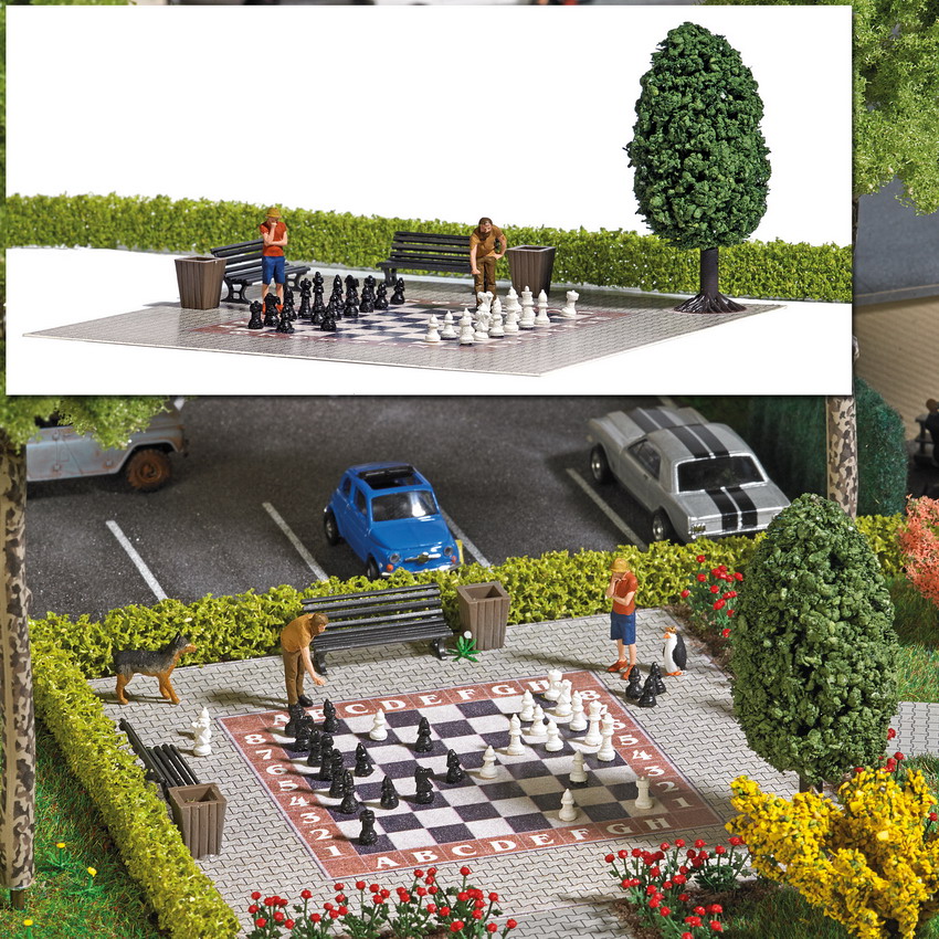 H0     A-Set: Gartenschach H0                   [UVP  27.99]
