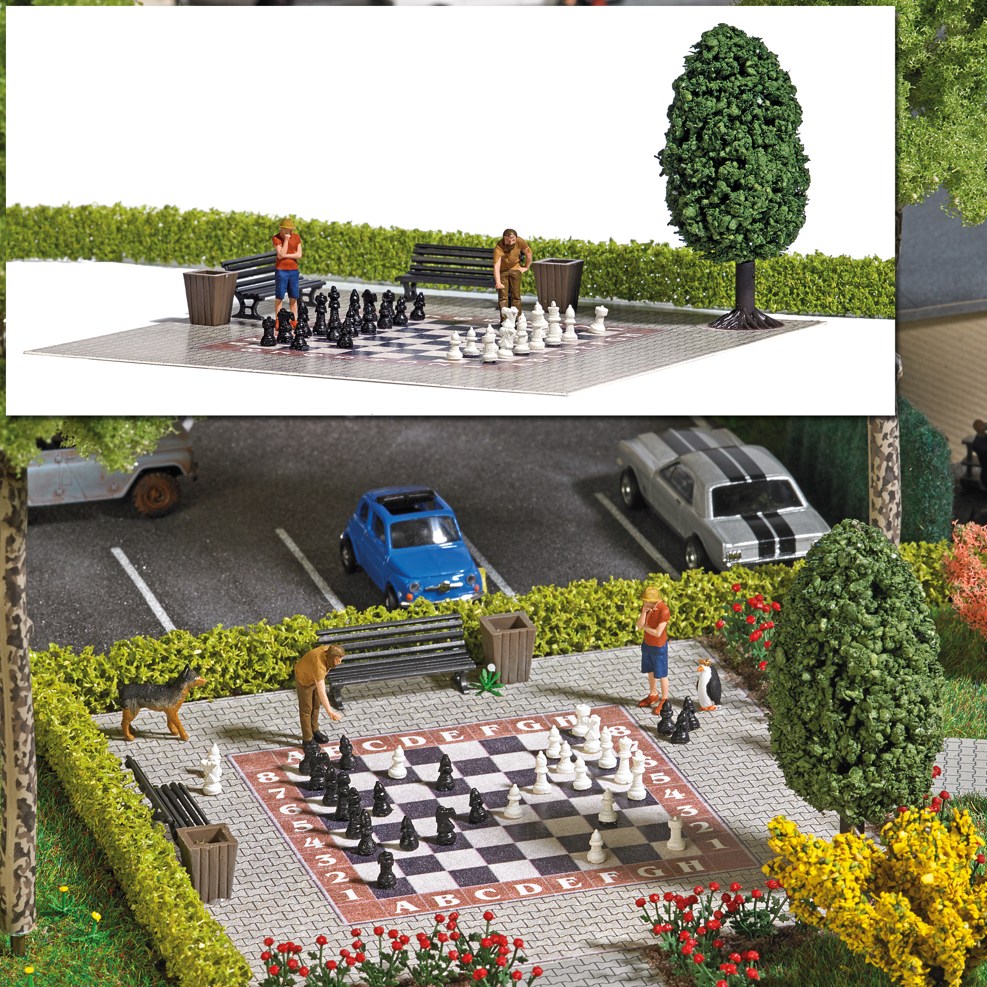H0     A-Set: Gartenschach H0                   [UVP  27.99]