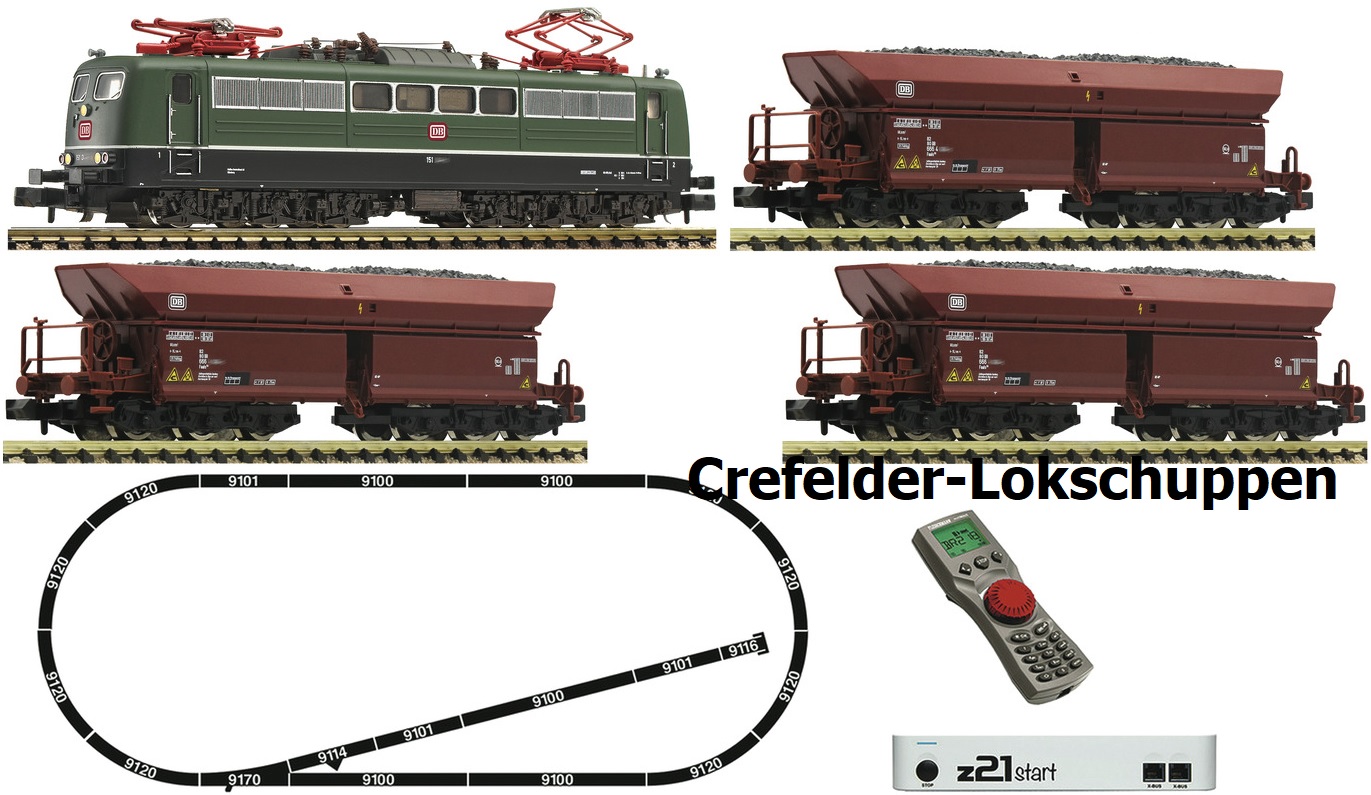 Spur N z21 Set E-Lok BR 151+Erzwagen EpIV NH2021 ###  ey