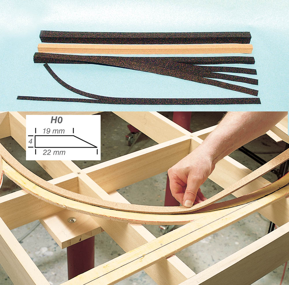 Heki 3185  Gleisbettungen Superflex H0 3,60 m       22
