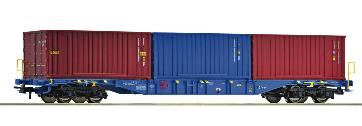 ROCO R6600145 Spur H0 Containertragwagen CD Cargo Ep 6