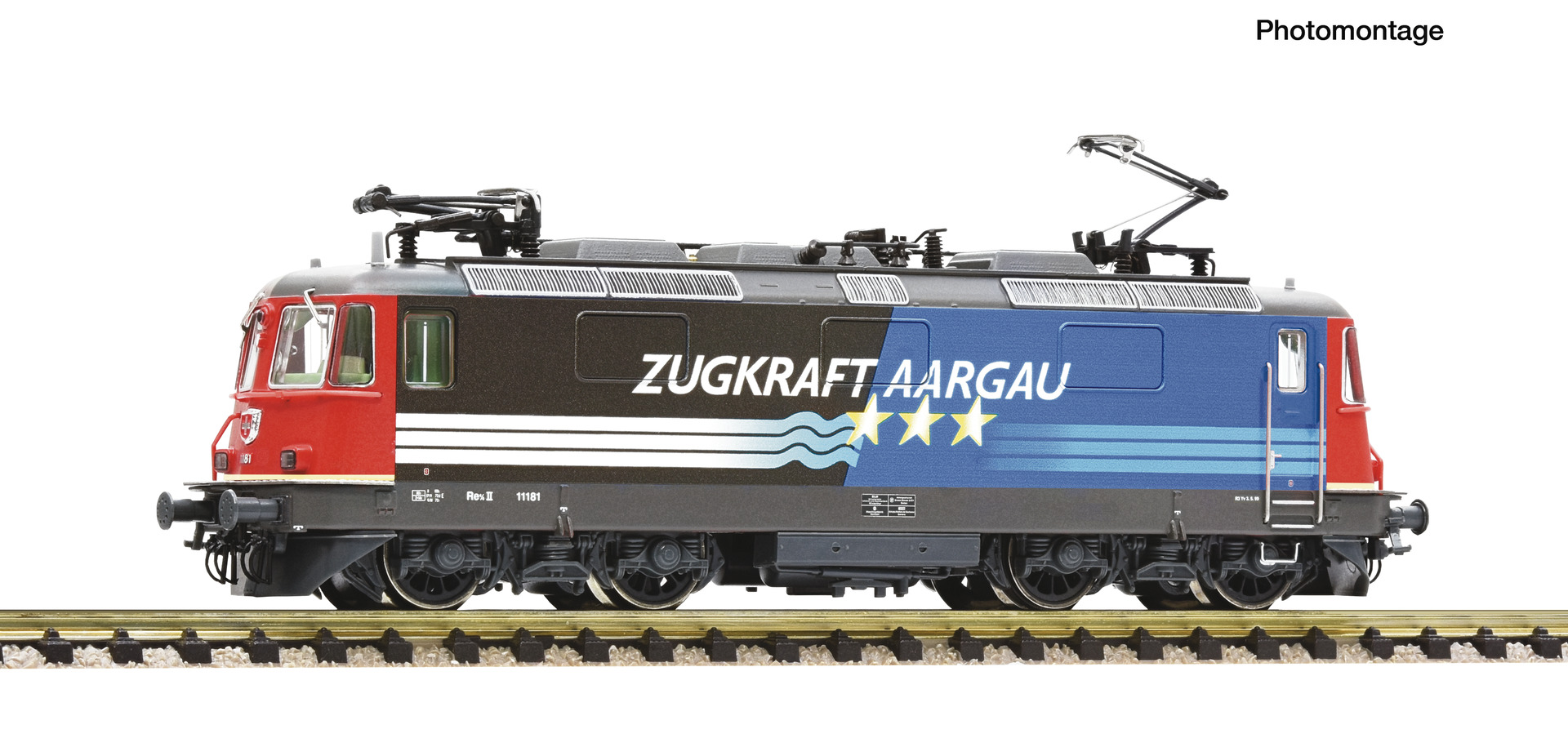 FLEISCHMANN 7570077 Spur N  E-Lok Re 4/4II SBB "Aargau" DCC-