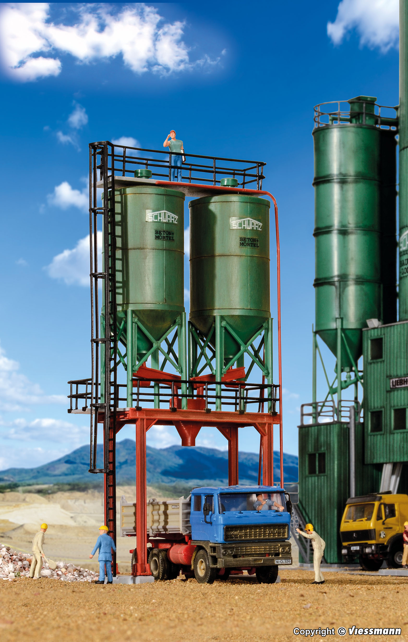 Kibri 39931 Spur H0 Doppelsilo SchwarzBau          19,95