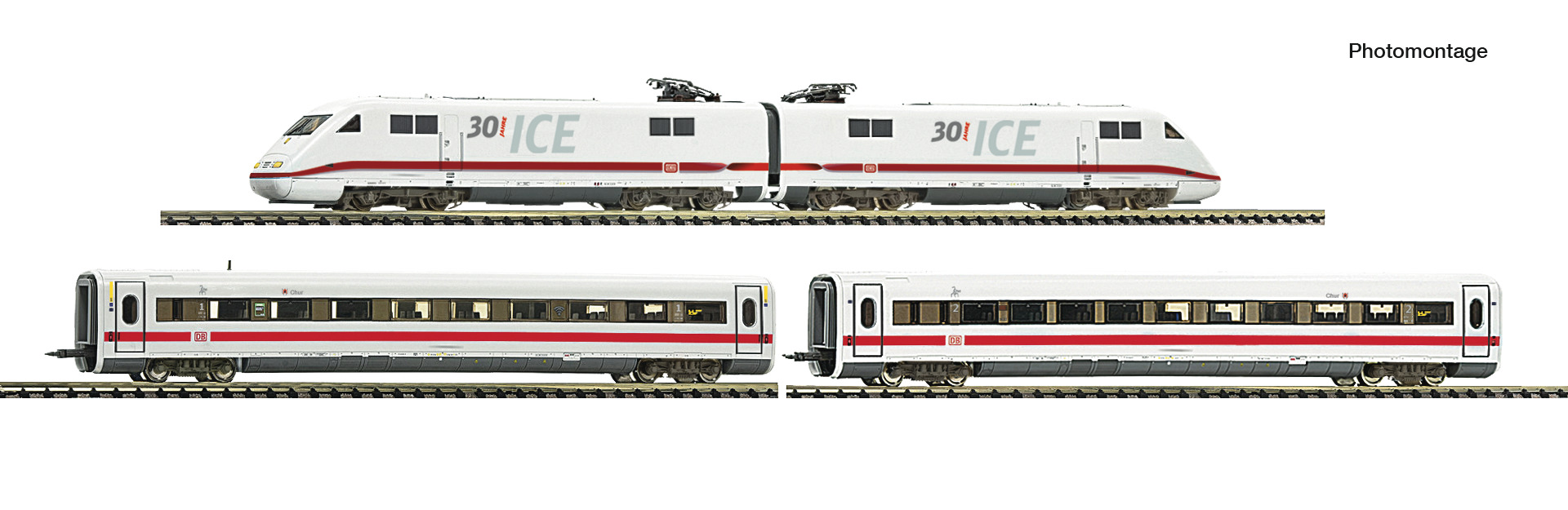FLEISCHMANN 7760012 Spur N  4er Set Triebzug 401 086 "30 Jah