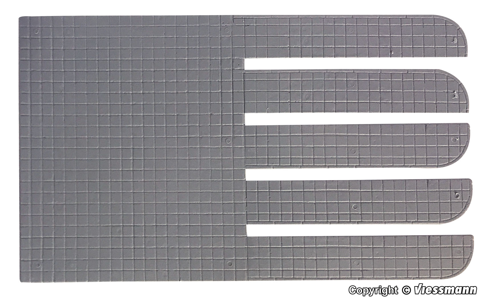 Kibri 34123 Spur H0 Gehwegplatte, abger. 20x12     5,5
