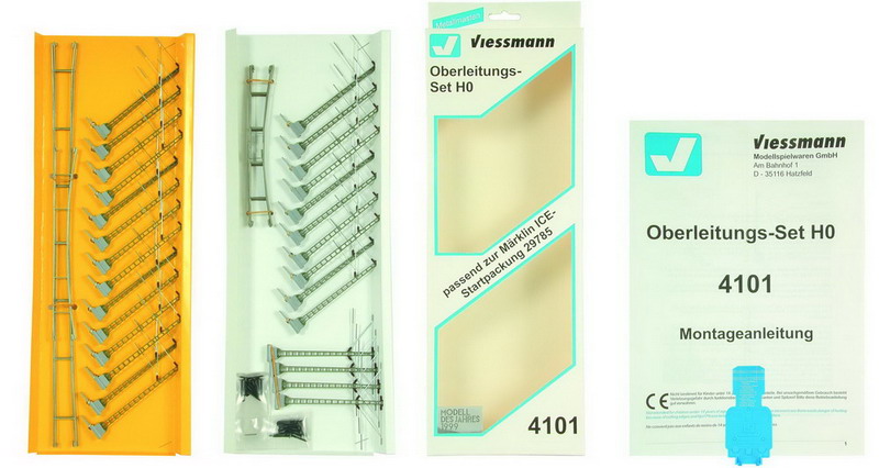Viessmann 4101 Spur H0 Oberleitungs-Set ICE        333,95