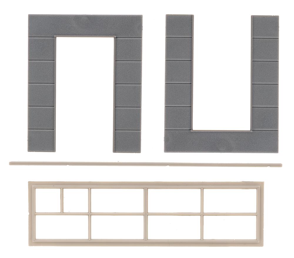 Faller 180883 Spur H0 2 Wandelemente mit hohem Fenster, Gold