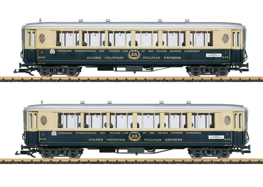 LGB 36660 Spur G Salonwagen-Set Golden Pass MO        899