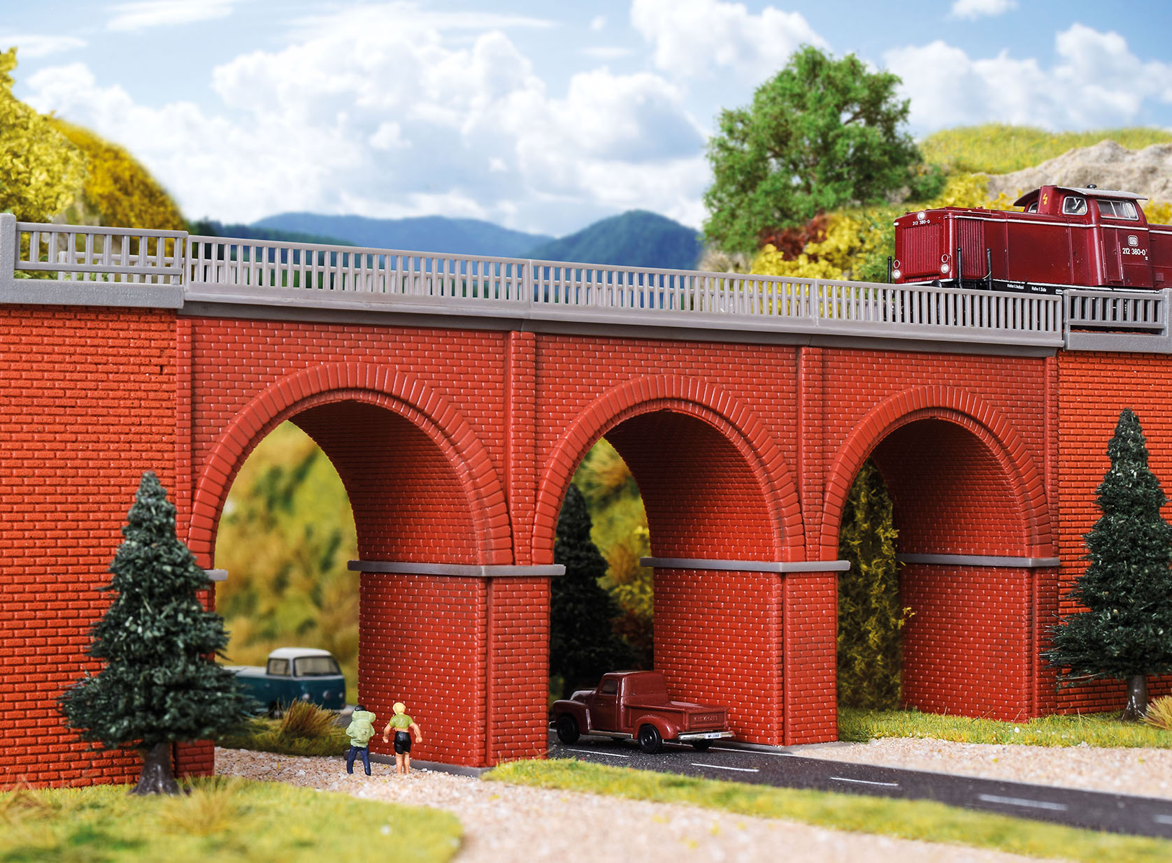 Vollmer 47313 Spur N Backstein-Viadukt, gerade     39,95