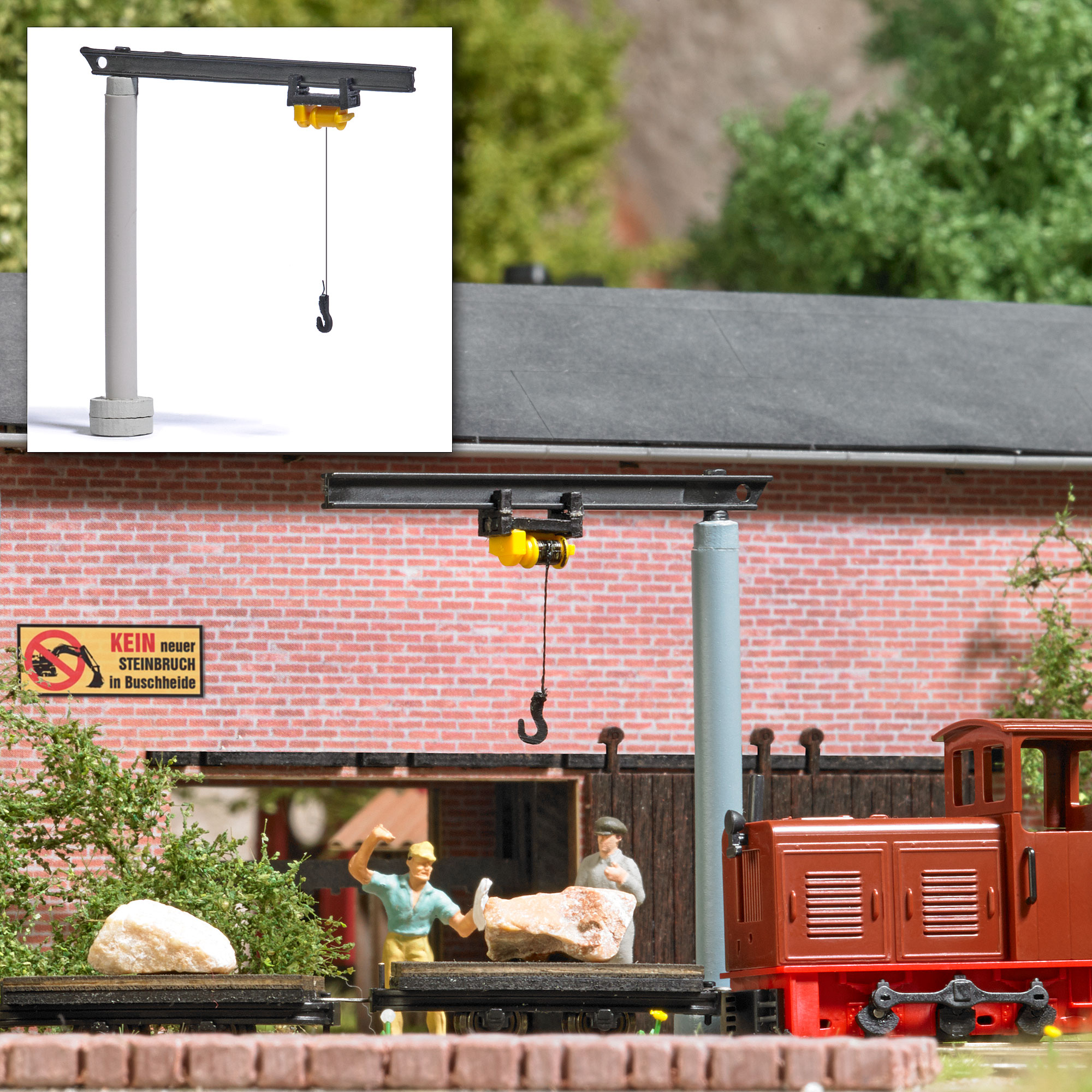 Busch 1819 Spur H0 Schwenkkran/Laufkatze H0           12,99