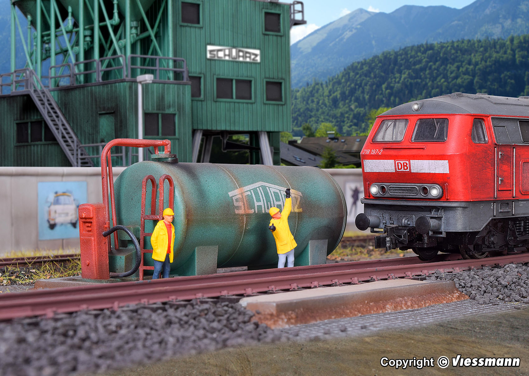 Kibri 39932 Spur H0 Dieseltankstelle SchwarzBa     14,5