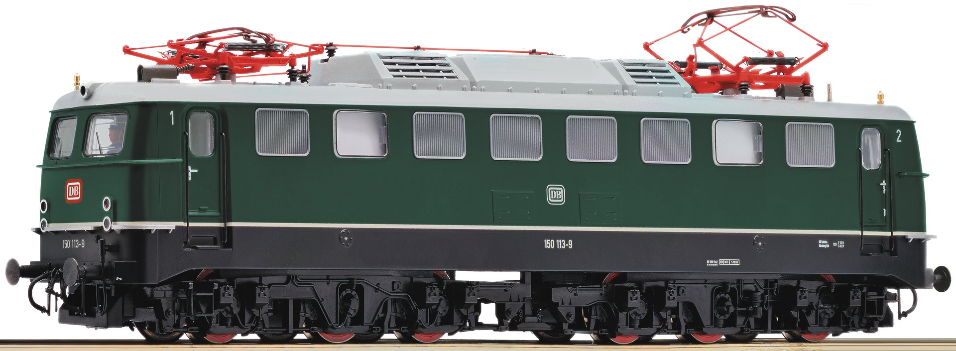 = E-Lok BR150 113-9 DB  grün Regenrinne (lagerd in Bayern)