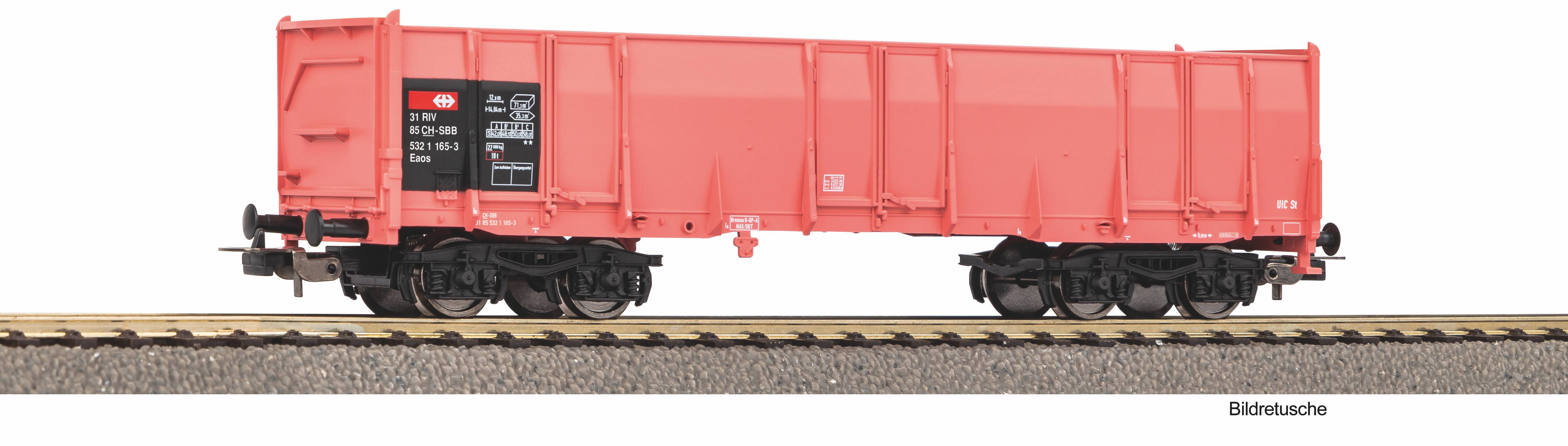 Piko 98559F4 Hochbordwagen Eaos SBB V, pink, #4 15  15