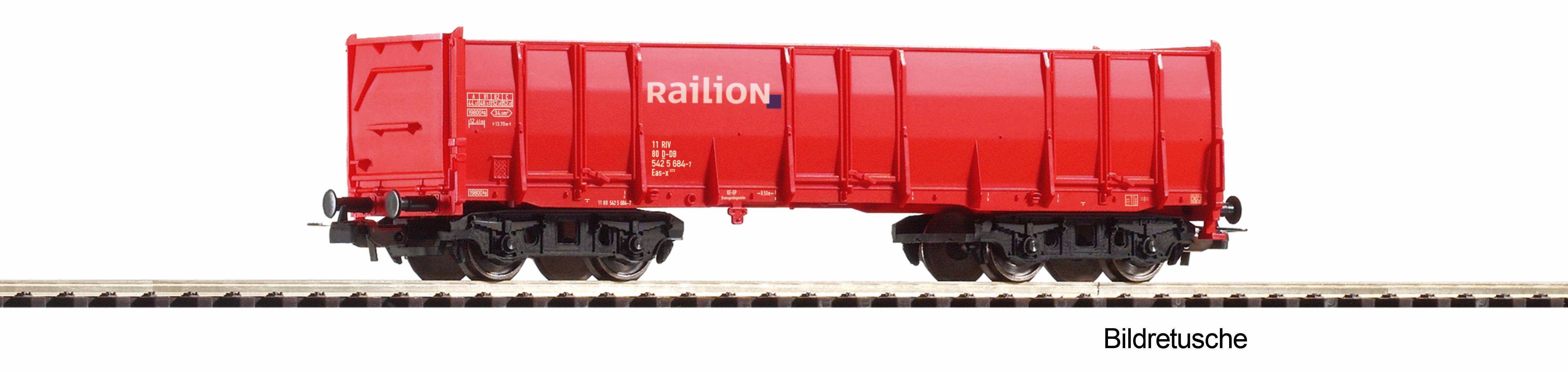 Piko 98559A4 Hochbordwagen Eaos Railion VI, vkrot, #15